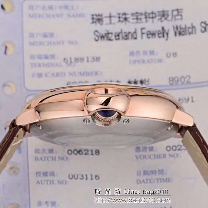 CARTIER卡地亞 最新設計12字位飛輪 精品男士腕表 WSS2585
